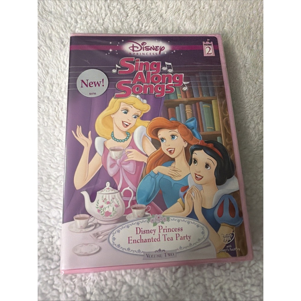 Disney Princess Sing Along Songs Volume 2 Enchanted Tea Party 2005 DVD New NIP